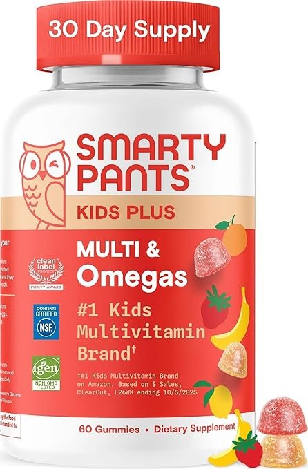 SmartyPants Kids Multivitamin Gummies with Omega 3