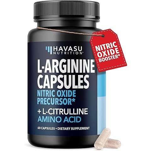 L-Arginine Capsules with L-Citrulline - Nitric Oxide Supplement