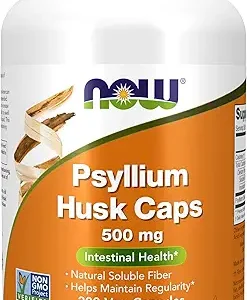 NOW Foods Supplements, Psyllium Husk Caps 500 mg