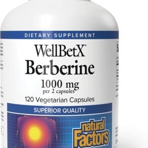 Natural Factors WellBetX Berberine - 120 Vegetarian Capsules