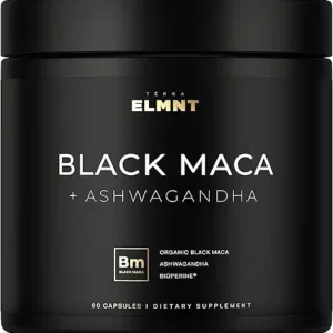 40x Strength Organic Black Maca Root w. Ashwagandha Capsules