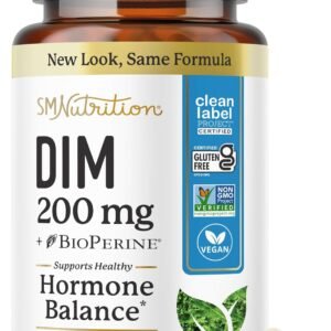 DIM Supplement 200 mg | Estrogen Balance for Women & Men | Hormonal Acne, Hormone Balance, Menopause & Antioxidant Support
