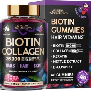 Biotin Gummies with Collagen - Hair Growth & Nail Strength