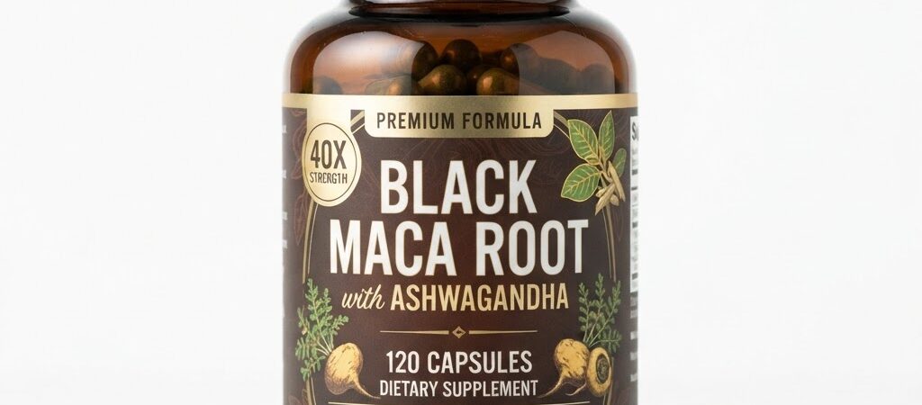 40x Strength Organic Black Maca Root with Ashwagandha: The Ultimate Energy & Hormone Combo