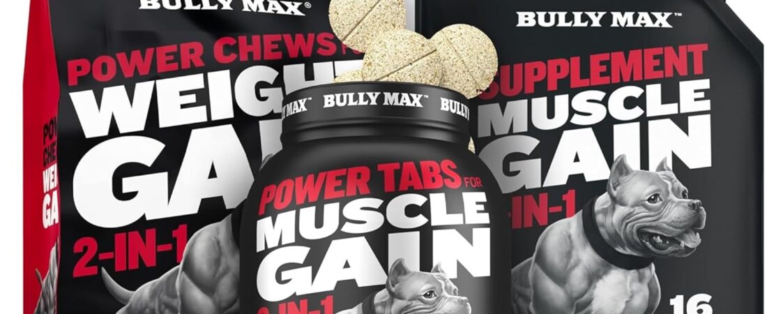 Bully Max Dog Weight Gainer & Muscle Builder Supplement Bundle: Build Muscle, Gain Strength