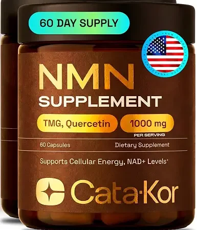Cata-Kor NMN Supplement 4-in-1 NAD+ Booster: Reverse Cellular Aging Naturally