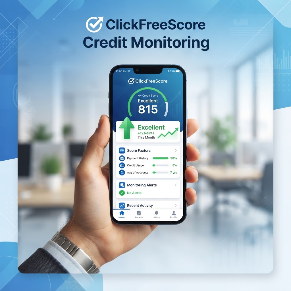 ClickFreeScore Credit Monitoring