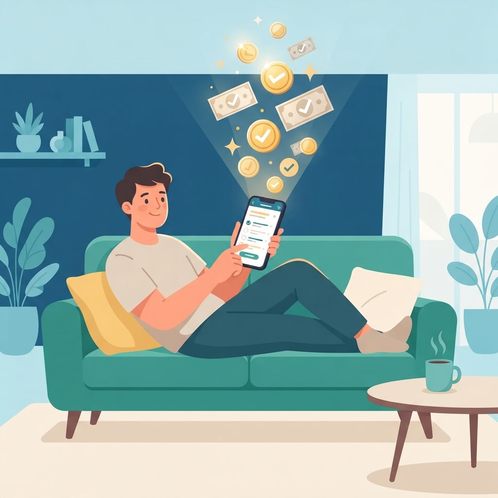 Surveoo paid online surveys on a phone